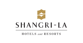 SHANGRI-LA品牌logo設計_五星級酒店品牌設計、SHANGRI-LA酒店vi設計、酒店標志設計、高級酒店標識設計      
